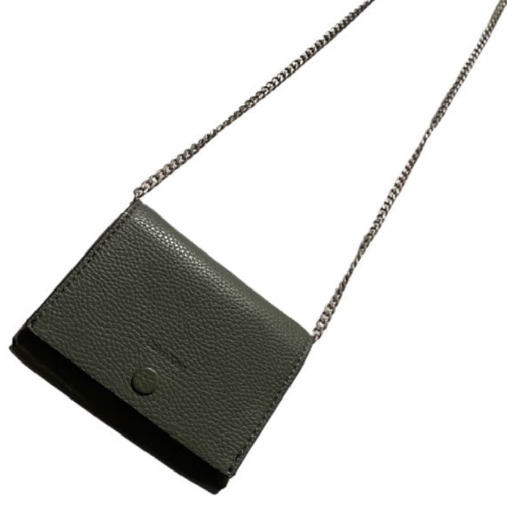 Calvin Klein Chainlink Strap Olive Green Wallet Purse